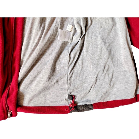 Washington Redskins NFL Men's Size L Fleece Jacket Red Full Zip Lined Retired - Picture 7 of 8